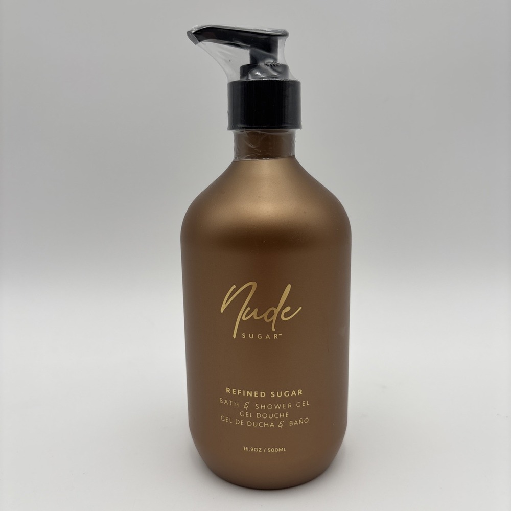 Nude Sugar Refined Sugar Bath & Shower Gel‎ 16.9 oz New SEALED